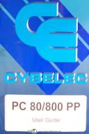 Cybelec-Cybelec PC 80/800 PP, PC 80/800/900 2D 3D Reference, Users Programming Manual-PC 80/800 PP-PC 80/800/900-PC 800 2D-PC 800 Quick Start-PC 900 3D-PC 900 Quick Start-01